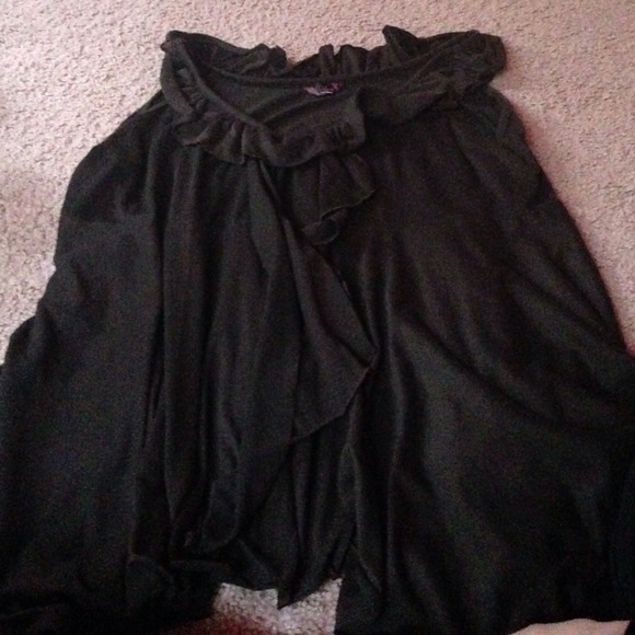 Brown ruffle dress/long shirt