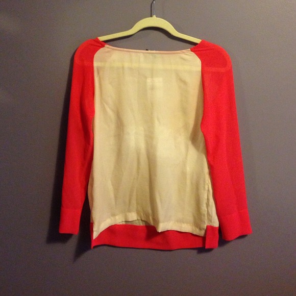 Pink and beige top