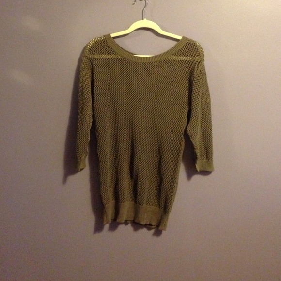 Olive green knit sweater