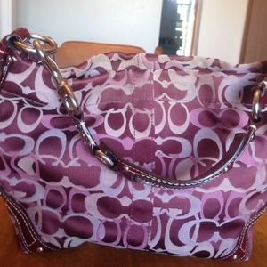COACH shades of purple bag! To die for!!