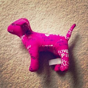 Victoria's Secret Pink plush dog