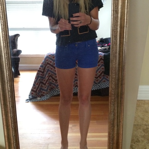 Paige denim blue shorts