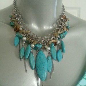 Draping Semi-precious Boho Necklace