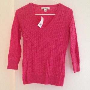 Banana Republic NEW WITH TAGS pink v-neck sweater