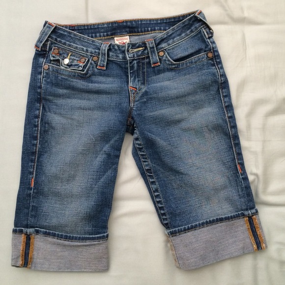 True religion cropped jeans
