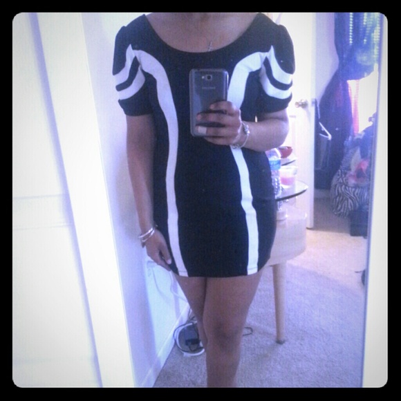Black and white dress