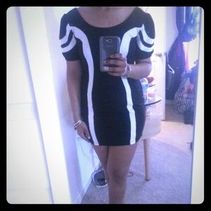 Black and white dress