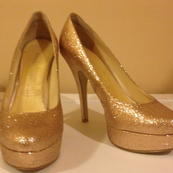 Enzo Angliolini 'Smiles' Heels in Light Gold