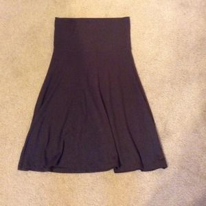 XS Old Navy brown, knee-length skirt