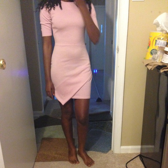 Pastel pink chic dress