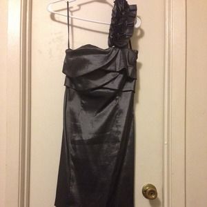 Charcoal one strap dress