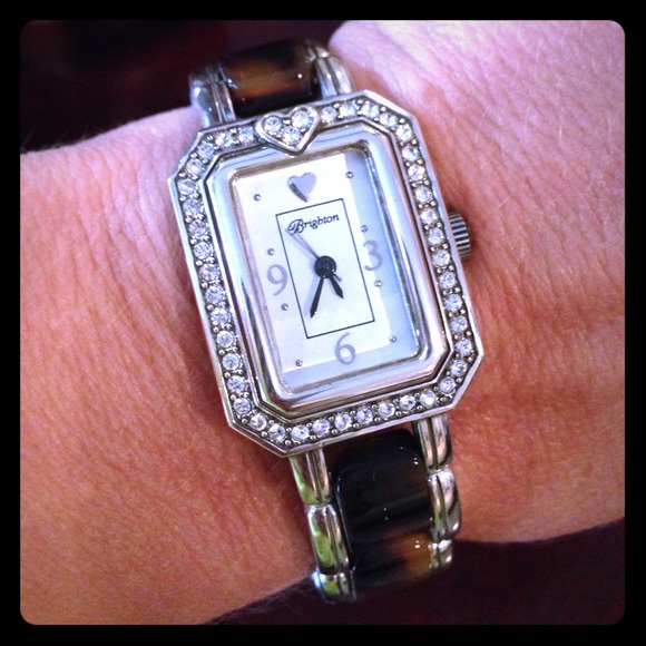 Brighton Tortoise and Silver Watch