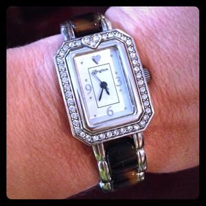 Brighton Tortoise and Silver Watch