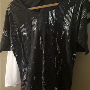 Express!! Very cute going out shinny shirt!