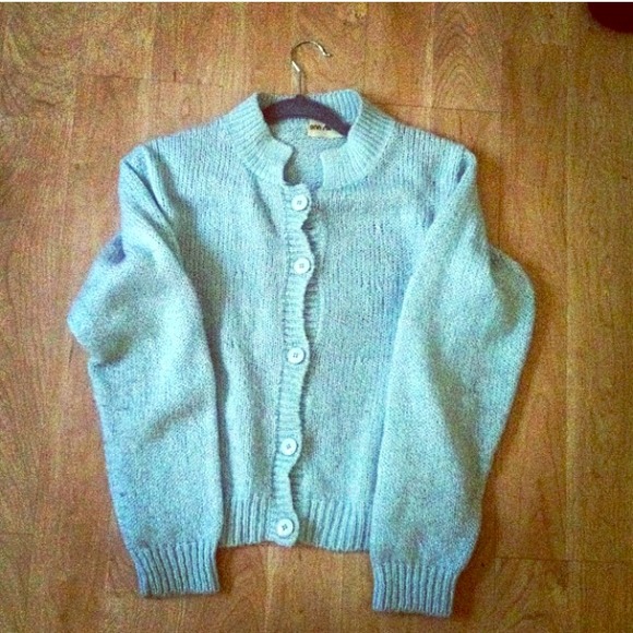 Baby Blue American Apparel Cardigan