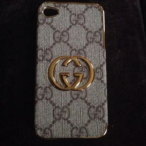 Brown Gucci IPhone 4s case