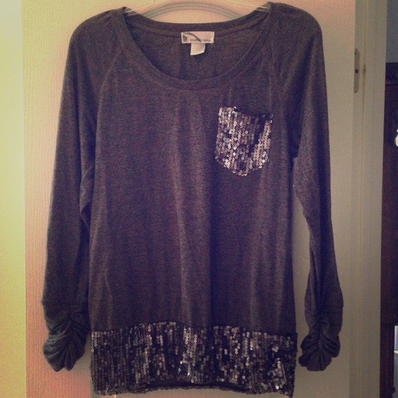 Gray with sequin hints