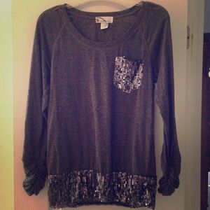 Gray with sequin hints