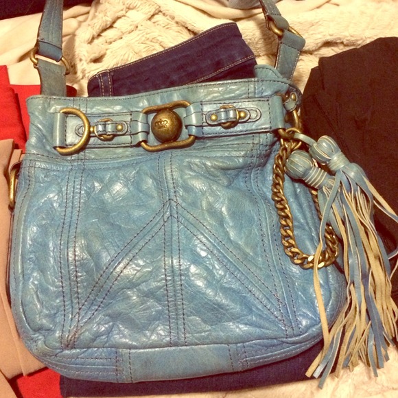 Juicy Light blue leather bag