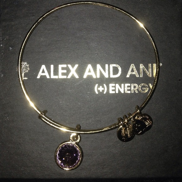 Alex and Ani gold June birthstone