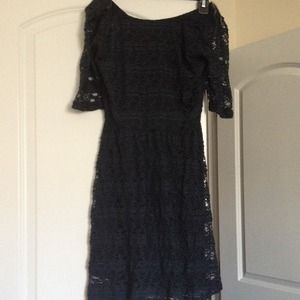 Dark navy, laced dress