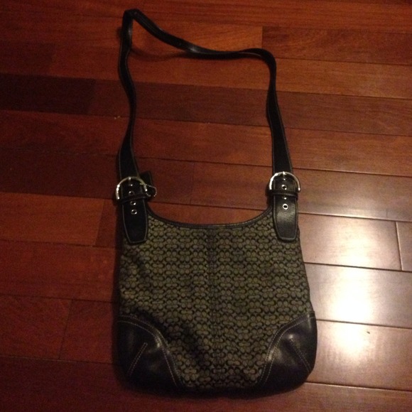 Authentic coach bag grey & Blk