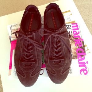FINAL SALE🌺PRADA Brown Suede Sneakers