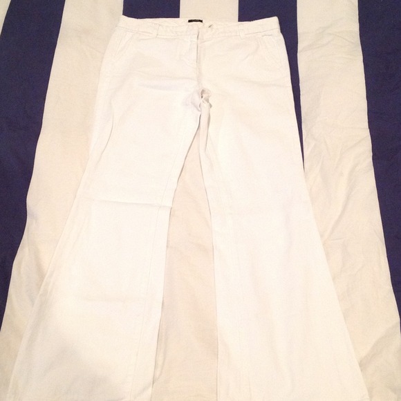 Jcrew wide leg white denim