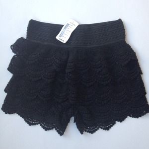 Crochet shorts