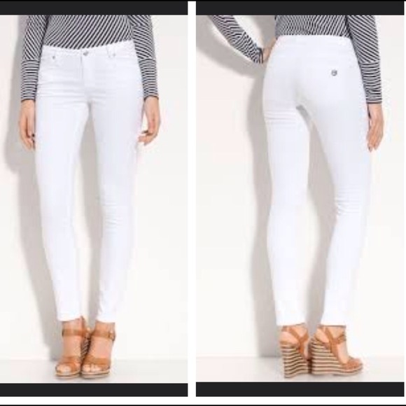 Michael Kors skinny white denim