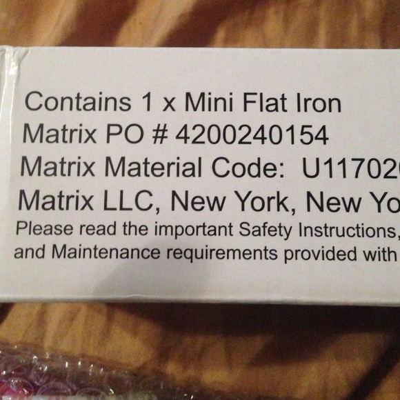 Mini flat iron