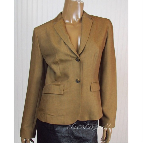 ANN TAYLOR LOFT Brown Two Button Blazer Jacket