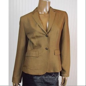 ANN TAYLOR LOFT Brown Two Button Blazer Jacket