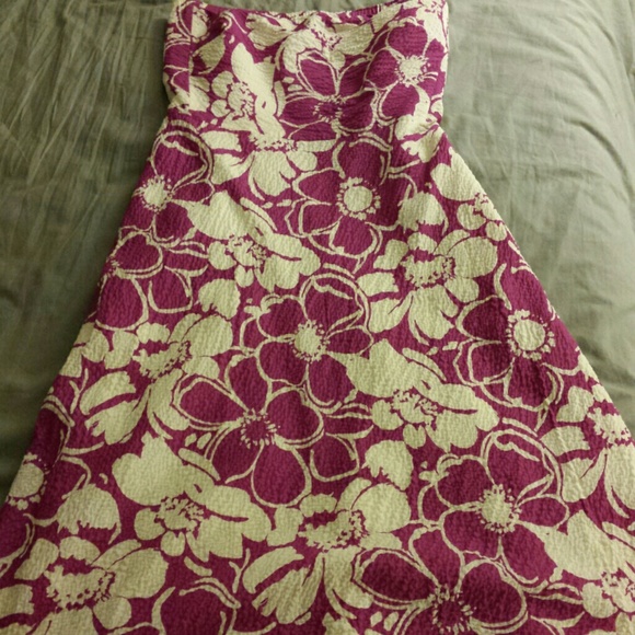 REDUCED Floral Strapless J. Crew dress