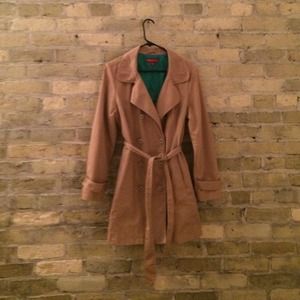 Khaki trench coat