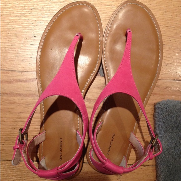 Lands End Pink Sandals