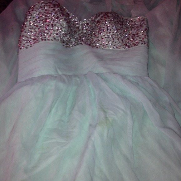 Mint green prom dress - Picture 2 of 4