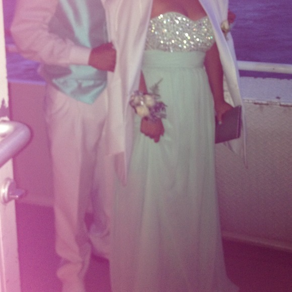 Mint green prom dress - Picture 4 of 4