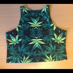 Marijuana Crop Top