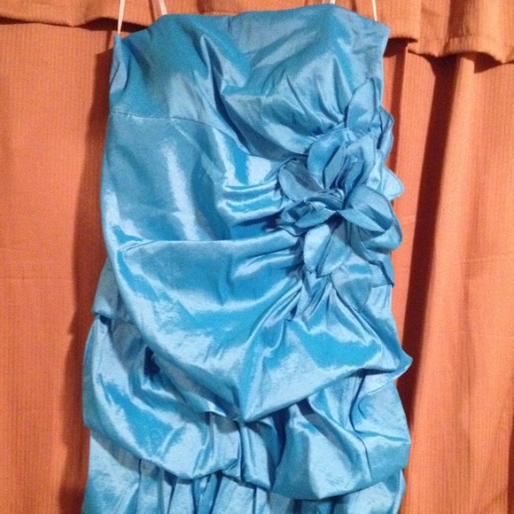 Turquoise prom dress