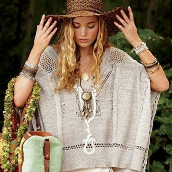 PRICE CUT Free people poncho NWOT