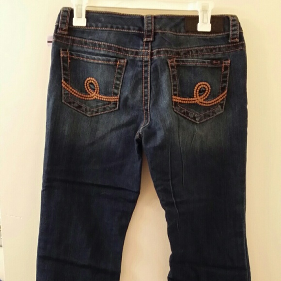 Seven boot cut dark wash skinny jeans - Picture 2 of 4