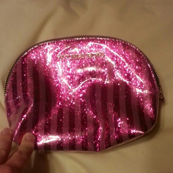 A Victoria's secret makeup bag