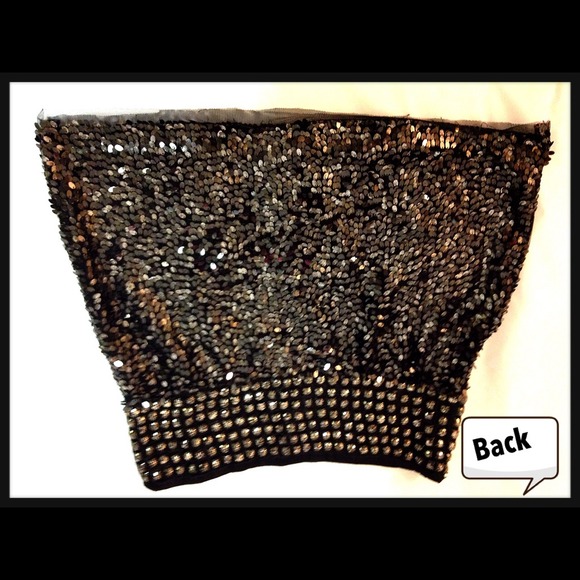 🎉HP 10/19🎉Glamourous Sequined AQUA  mini-skirt. - Picture 2 of 4