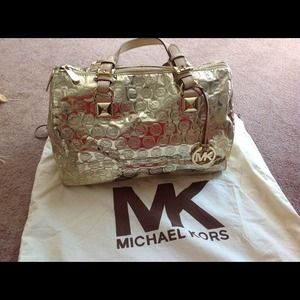 Michael Kors Gold Handbag