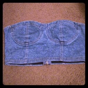 Denim crop top!