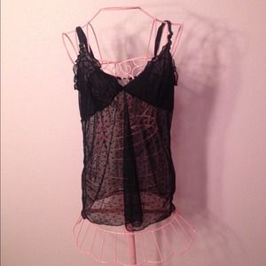 See-through lingerie top