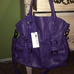 Joe's Purple leather Crossbody purse