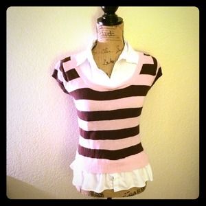 Stripped sweater shirt