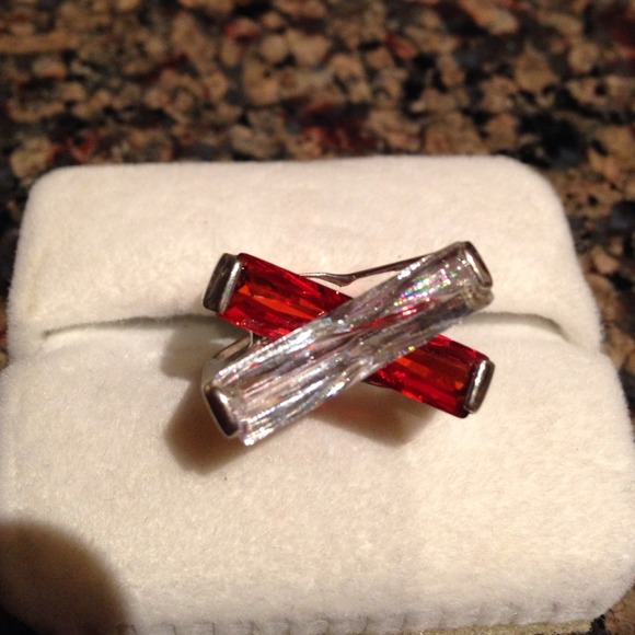 Criss-Cross Austrian Crystal Ring